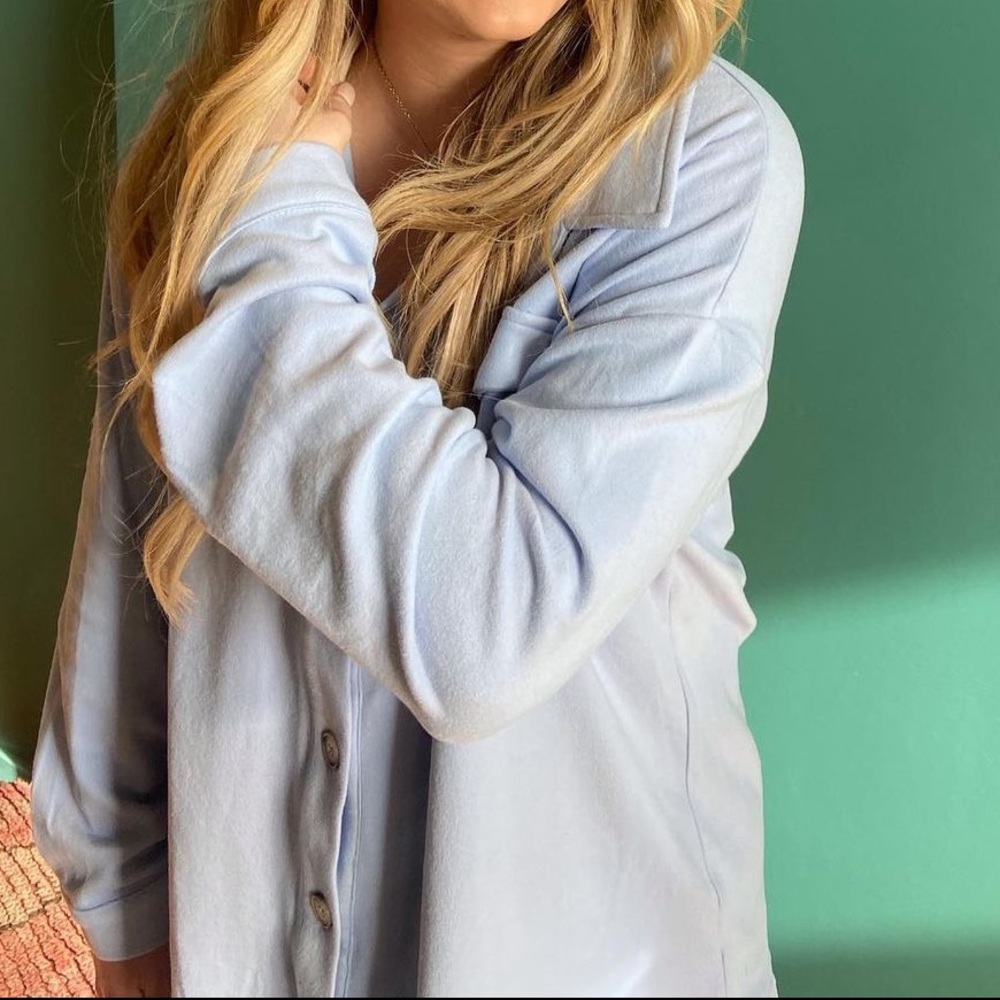 Oversized Soft Blue Shaket